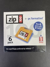 Iomega Super floppy Zip Disc 100 Mb 6 Pack