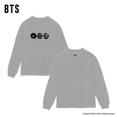BTS グレー Tシャツ Target Exclusive BTS T-Shirt Size L Gray Long Sleeve RARE FAST