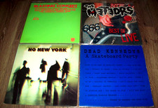 PUNK ROCK LP LOT DEAD KENNEDYS A SKATEBOARD PARTY NO NEW YORK BLACK FLAG COMP EX