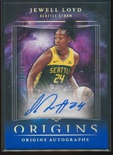Jewell Loyd 2024 Panini Origins WNBA Origins Blue Auto #OA-JL /25