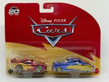 2025 Disney Pixar Cars 20th Anniversary LIGHTINING McQUEEN DOC HUDSON 2 Pack