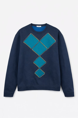 Verace Collection V800739 Dark Blue Crew Neck Sweatshirt Size XXL