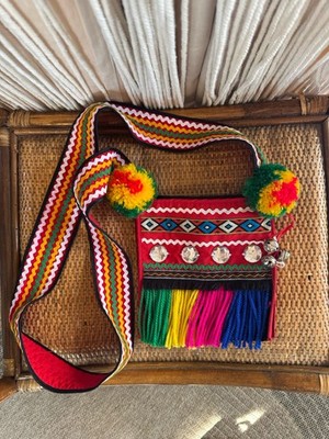 Authentic Amis Taiwanese Indigenous Lover s Bag Boho Festival Crossbody purse