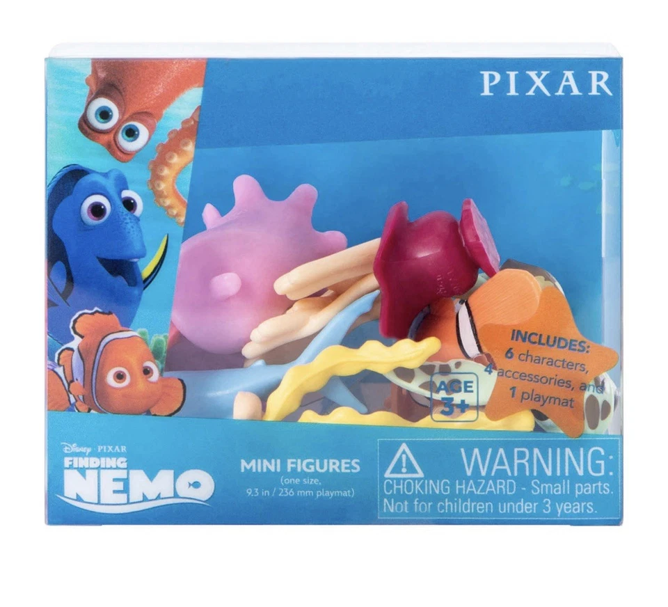 Mini figuras Finding Nemo Disney PIXAR 2024 Critter Crate - Topper para pasteles nuevas Foto 3 de 4