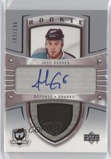 2005-06 Upper Deck The Cup Rookie 182/199 Josh Gorges #159 Patch Auto 0c3