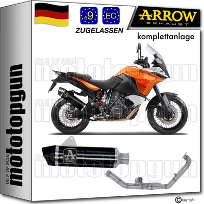 komplettanlage open schwarz c maxi arrow fur ktm 1190 adventure 2013 13 2014 14