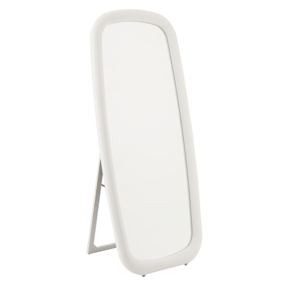 Miroir sur pied blanc 180cm Dewey grand miroir de sol design pour chambre