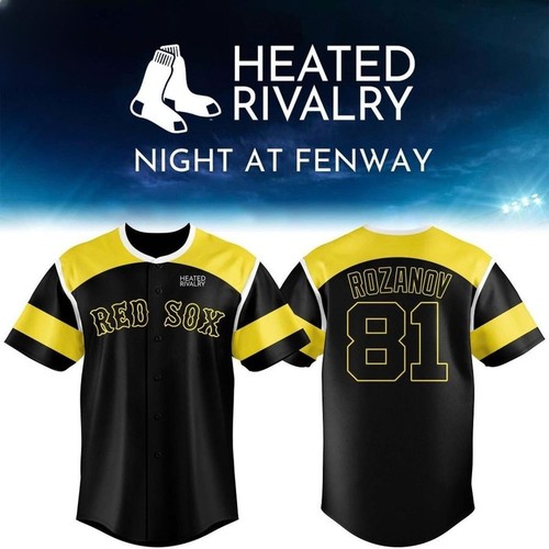Red Sox Heated Rivalry Night 2026 Ilya Rozanov #81 Baseball Jersey