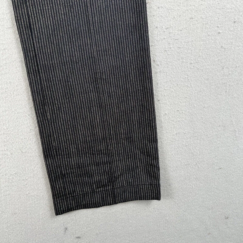 CNC Costume National Pants Womens Size 33x32.5 Straight Leg Pin Stripe High Rise - Image 4 of 4