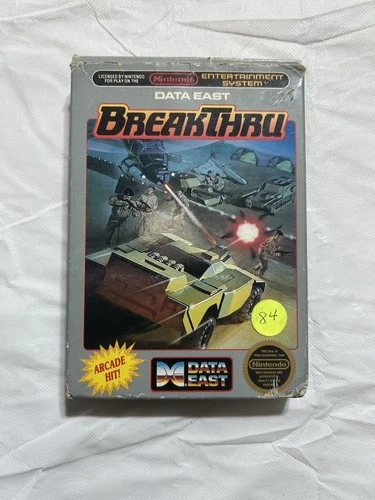 Breakthru Complete with Box & Manual CIB NES Nintendo