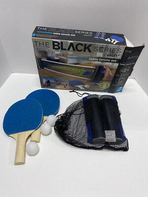 The Black Series Retractable Table Tennis Set Game Gift Ping Pong
