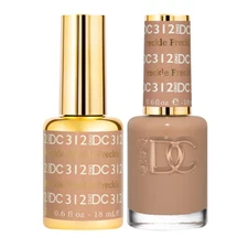 DND DC Soak Off Gel Polish + Matching Nail Lacquer - Freckle #312