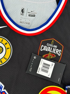 Supreme x Nike x NBA Teams Authentic Jersey SS18 Black Medium Size 44 RARE NWT