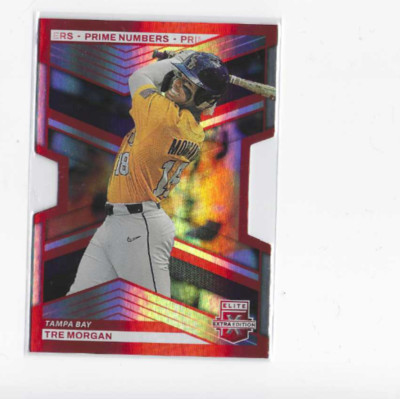 2023 Elite Extra Edition Die Cut Prime Numbers Red Tre Morgan #99 #'d 113/200 