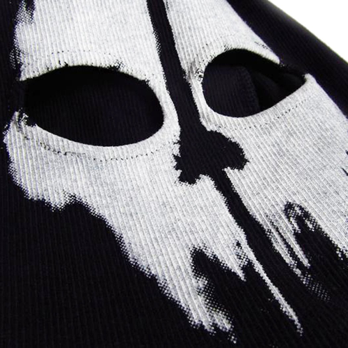 Balaclava Warm Tactical Skeleton Ghost Skull Windproof Halloween Full Face Mask - Picture 8 of 9