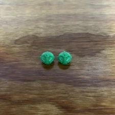 CROWN BICYCLE TIRE VALVE CAPS GREEN FITS SCHWINN STINGRAYS & OTHERS VINTAGE