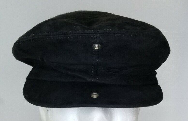 VTG USA Genuine Suede Newsboy/Cabbie Hat Amalgama… - image 5