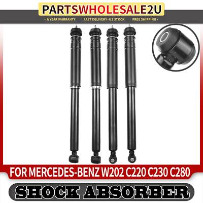 4Pcs Front & Rear Shock Absorbers for Mercedes-Benz W202 C220 C230 C280 Sedan