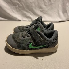 NIKE BOYS REVOLUTION 3 TDV RUNN Toddler Size 6C Grey/Green 819415-002 I1