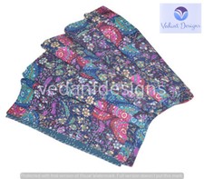 Indian Vintage Quilt Kantha Floral Bedspread Cotton Blanket Ralli Gudari