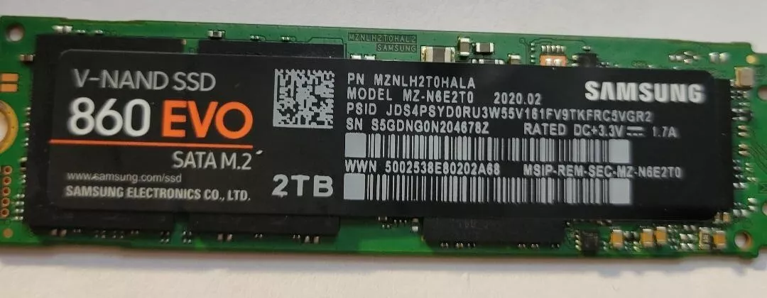 Samsung evo store 860 m2