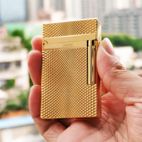 ST DP Ligne 2 Lighter Brass Ping Sound Soft Flame for Smoking Cigarette Men Gift