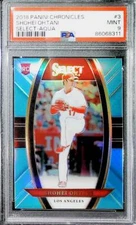 2018 Chronicles Select Aqua Prizm #3 Shohei Ohtani Angels RC Rookie /299 PSA 9
