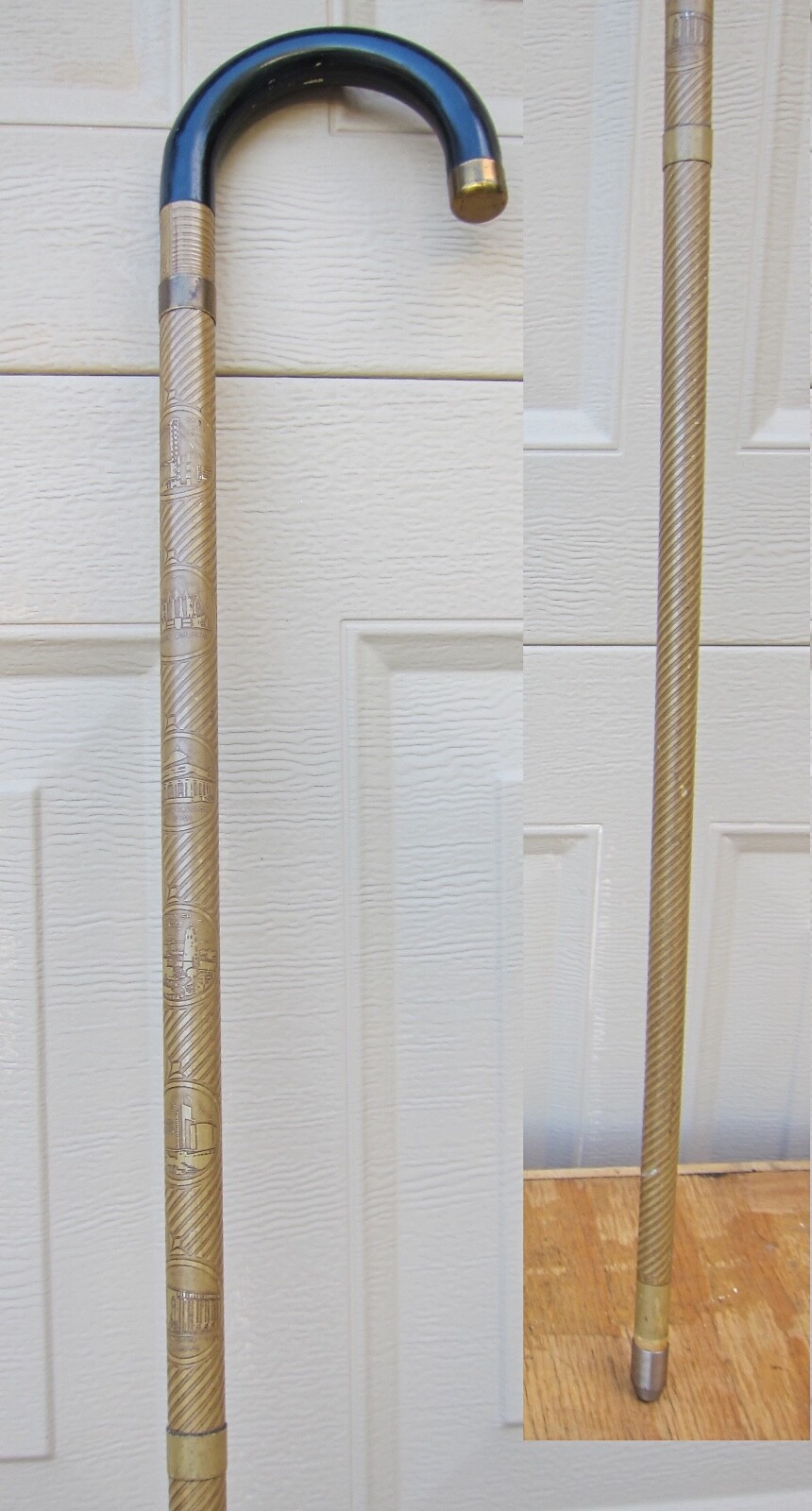 1934' WORLD'S FAIR CHICAGO CANE WALKING STICK .MACHIN… Gem