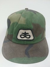Deadstock Vintage Pioneer K Products Hat Feed Cap Camo Snapback Trucker Usa Made