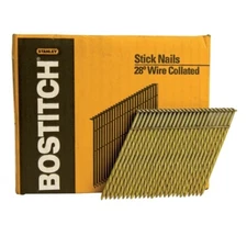 Bostitch 3-1/4 in. L X 10 Ga.Angled Strip Galvanized Framing Nails 28 deg 2000pk