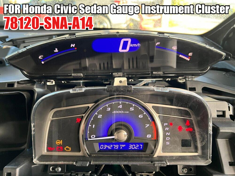 Speedometer Upper Dash Display FOR Honda Civic Sedan Gauge Instrument Cluster
