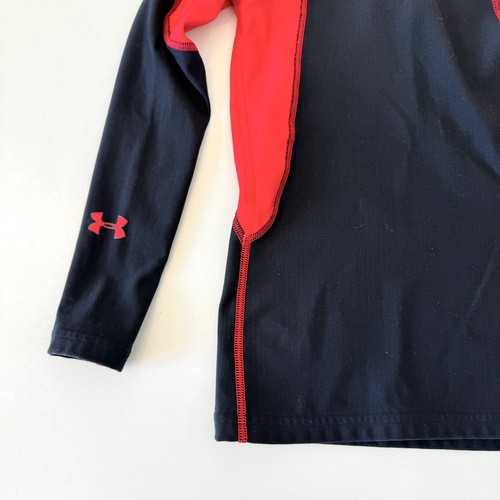 Under Armour Junior Boys Cold Gear Baselayer Mock Long Sleeve Top Size M - Picture 3 of 10