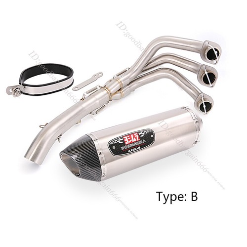 Sistema de escape tubo silenciador 51 mm 420 mm para Yamaha MT-09 FZ/FJ09 XSR900 2014-2020 - Imagen 5 de 13
