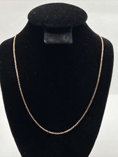 BEAUTIFUL 14K Rose Gold Ladies Chain Necklace 16  Min - 18  Max Long 1.6gr.