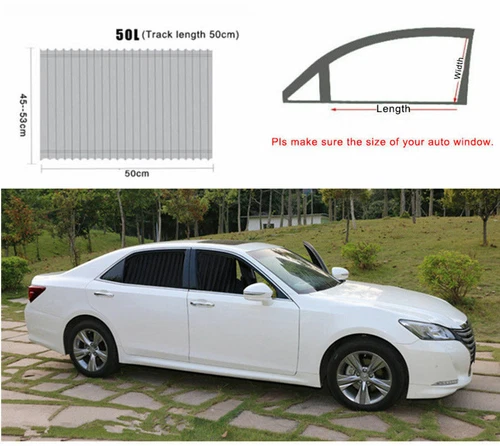 2pcs Car UV Sun Shade Curtains Sides Window Visor Mesh Cover Shield Protection - Picture 11 of 12