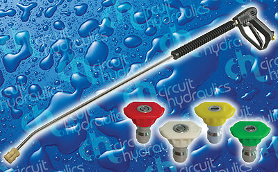 15 Grad FAST FLOW PRO Jet Wash Hochdruckreinigerpistole und Schnellwechseldüsen