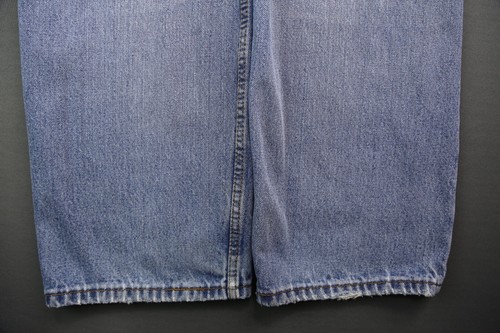 Pantalones de mezclilla para hombre Levi's 505 calce regular 100 % algodón desgastados talla 36x32 (Sr 36x31) - Imagen 8 de 11