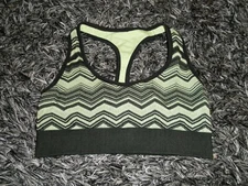 Lululemon 4/S Ebb & Flow Racerback Bra Reversible Heathered Clear Mint