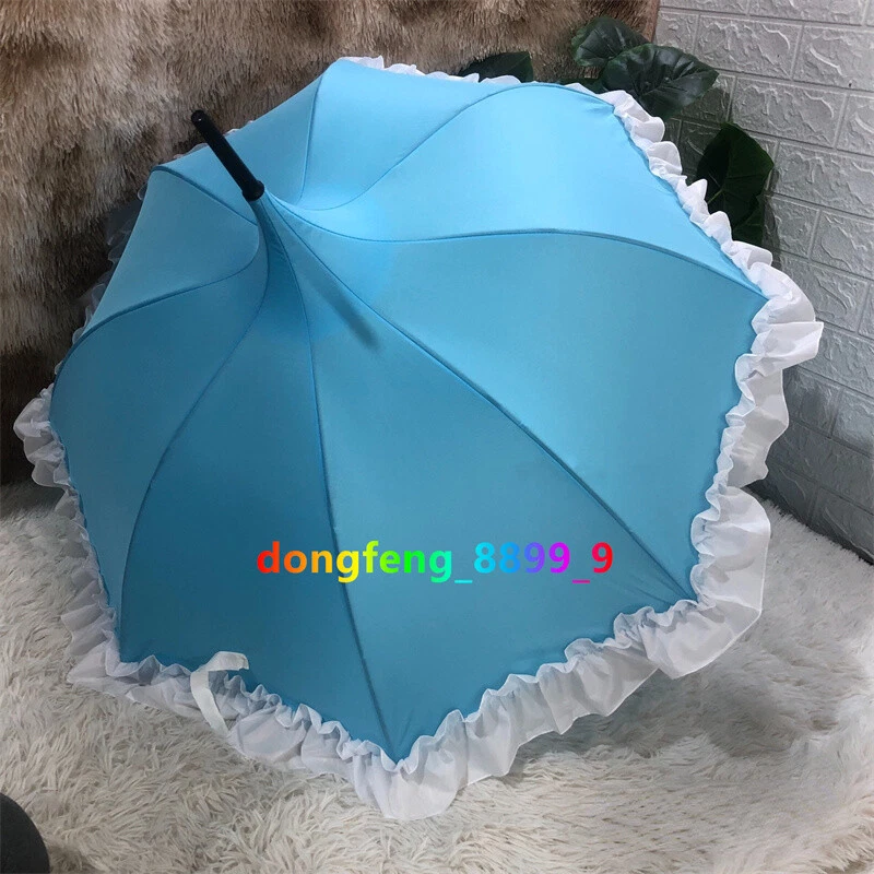 Violeta Evergarden Cosplay Pagoda Paraguas Azul Lolita Sombrillas Accesorios Halloween Foto 4 de 4