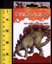 Dinosaurs 2019 - New 36-Card Flash Card Set  Bendon 45151-TG 