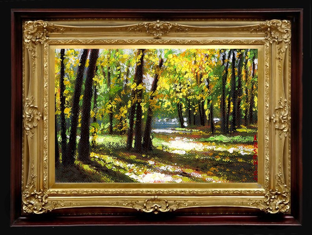 ORIGINAL Ölgemälde handgefertigt Arseni ~ Gesegneter Morgen 6"" x 4"" KEIN RAHMEN UK