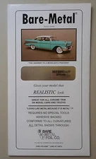 6 x 11 Thin Sheet Bright Chrome 1:24 1:25 BARE METAL FOIL CAR MODEL ACCESSORY 