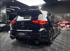 DIFFUSORE POSTERIORE per GOLF 8 TSI, TDI, Standard 2 Uscite NERO LUCIDO