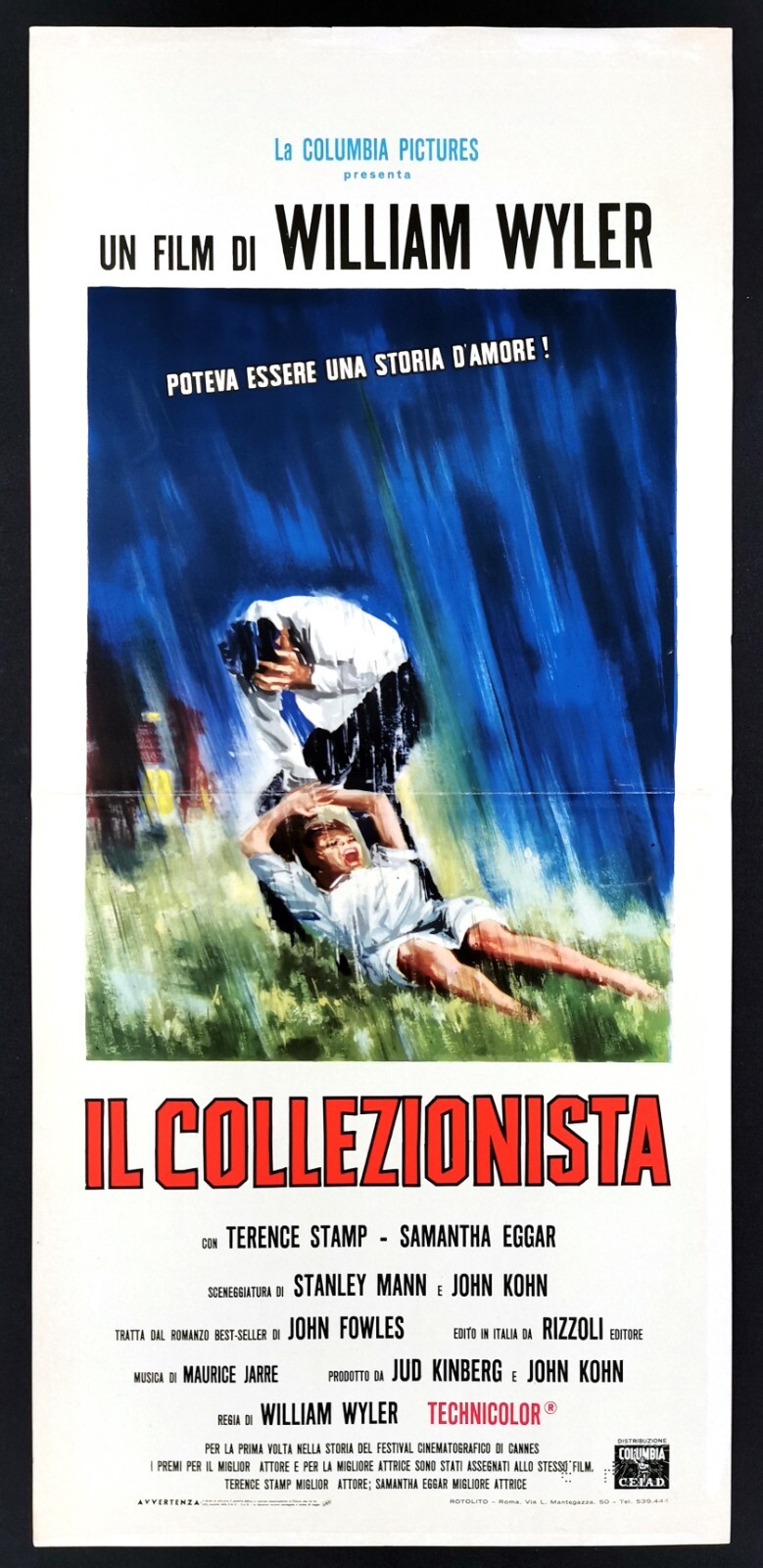 Locandina originale film Il collezionista (1965) - Regia di William Wyler