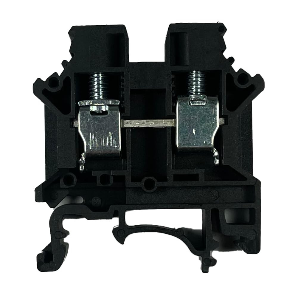 DIN Rail Terminal Blocks 100 Quantity DK6N-BK Black Dinkle 8AWG 50A 600V UL