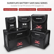 For DJI FPV Drone/Glasses V2 Battery Explosion-proof Bag Safety Storage Bag