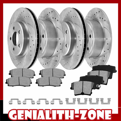 12.60 in Front and Rear Disc Rotors Brake Pads for 300 Charger Challenger Magnum