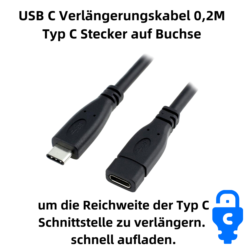 Yeung Qee, Cavo Di Prolunga Con Spine E Prese USB 3.0 E HDMI, Per