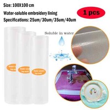 Water Soluble Embroidery Stabiliser Wash Away Cold Film Embroidery Backing DIY