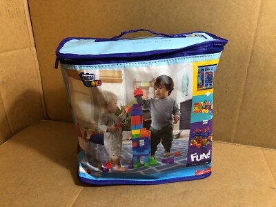 MEGA BLOKS 1+ Fisher-Price 80 PCS Toy Blocks with Big Building Bag **